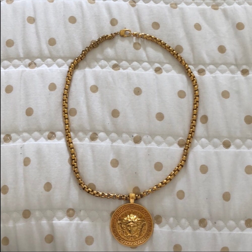 Versace Gold Iconic Medusa Head Necklace